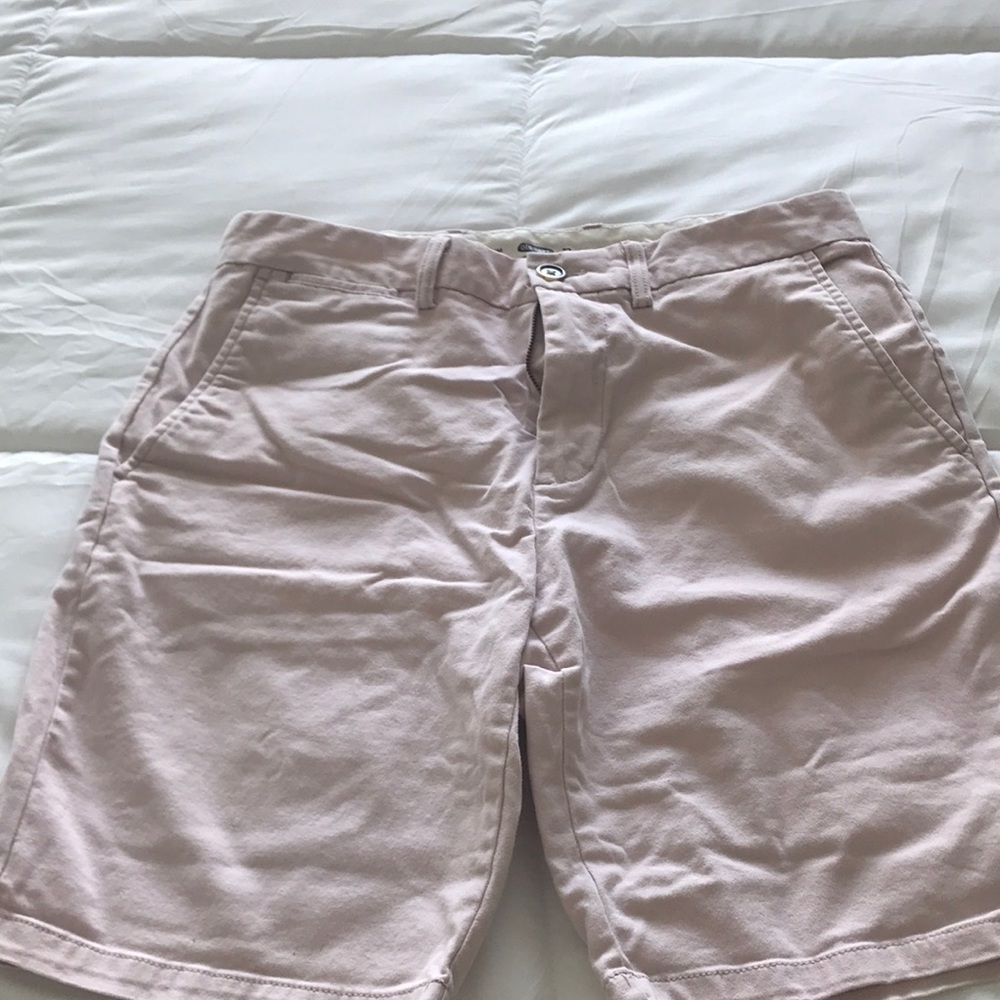 Pink chino shorts